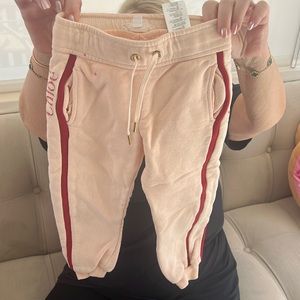 Chloe kids girls size four sweatpants